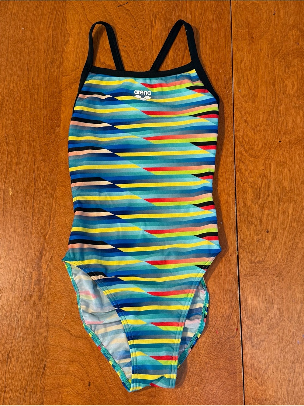 Arena Multicolor Striped One-Piece Swimsuit 

Worn once